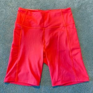 Bright pink / coral sport shorts